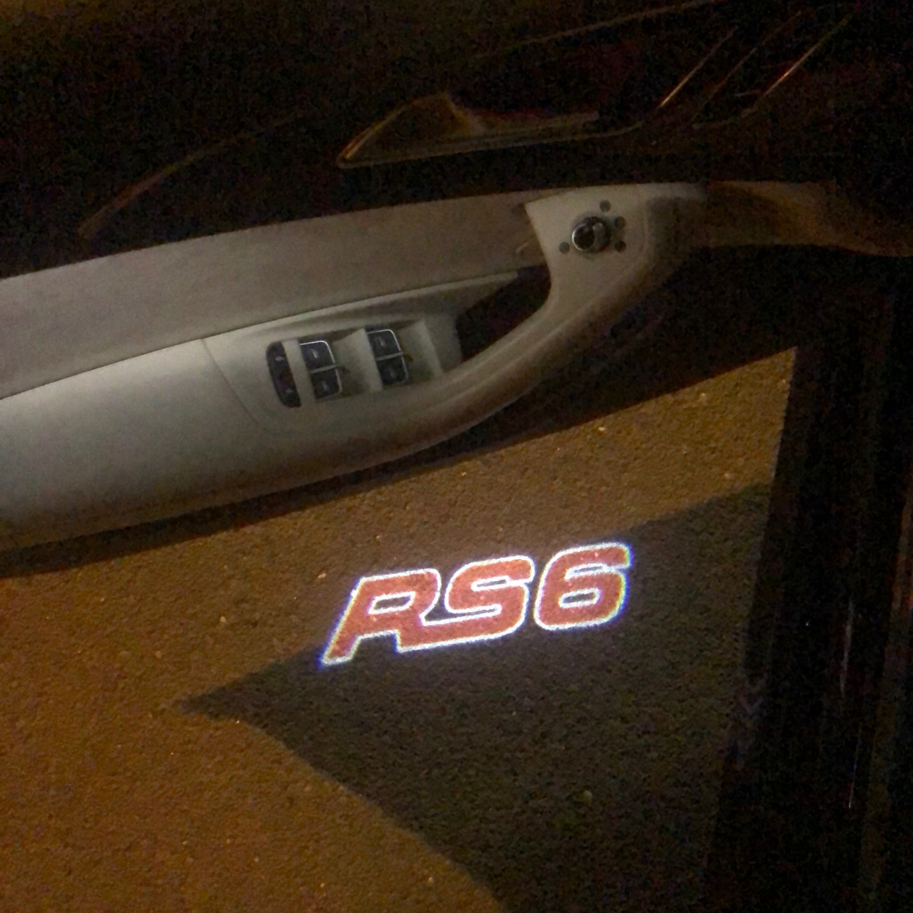 LUCI PROJECTOT LOGO AUDI Nr.76 (quantità 1 = 2 Pellicole Logo / 2 luci porta）