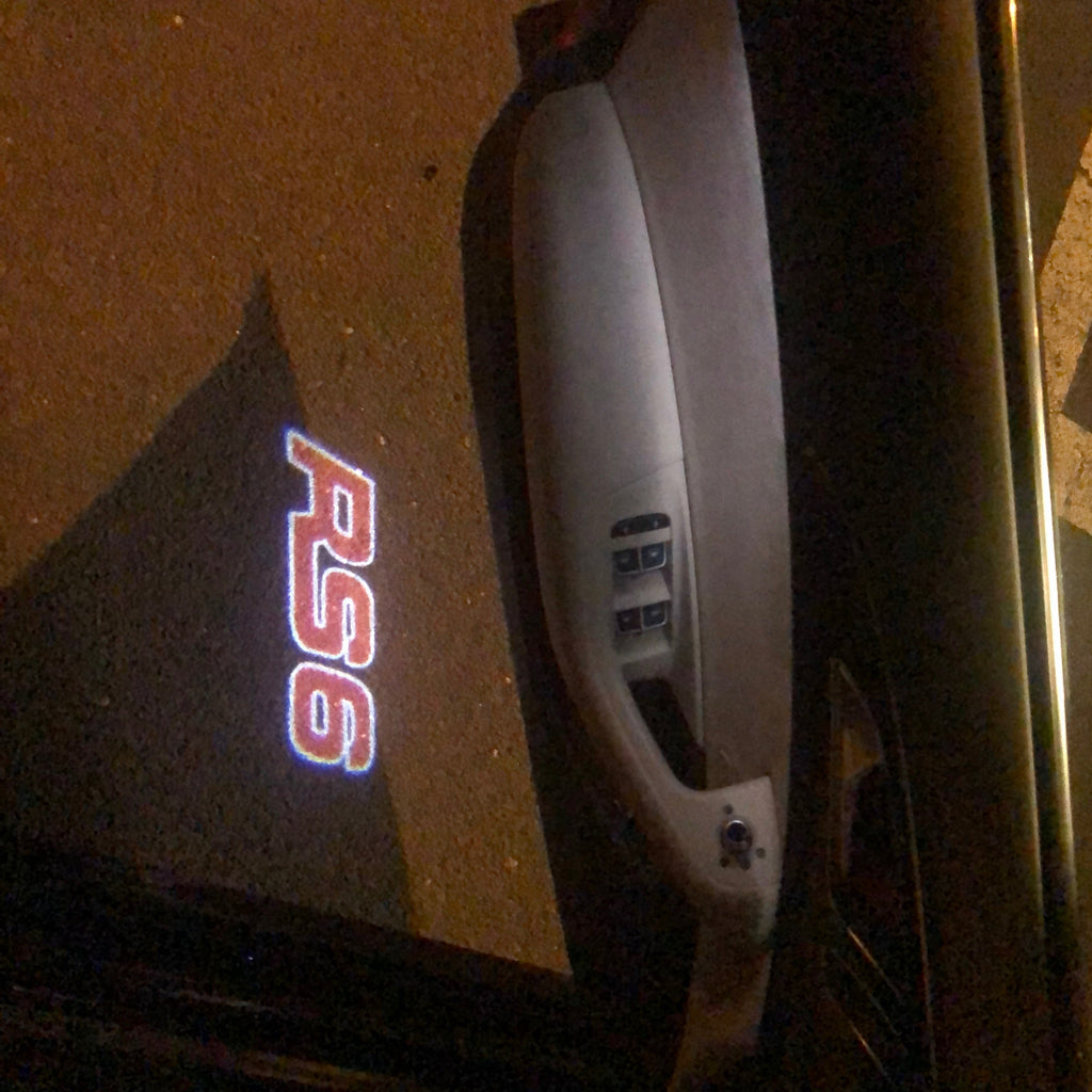 LUCI PROJECTOT LOGO AUDI Nr.76 (quantità 1 = 2 Pellicole Logo / 2 luci porta）