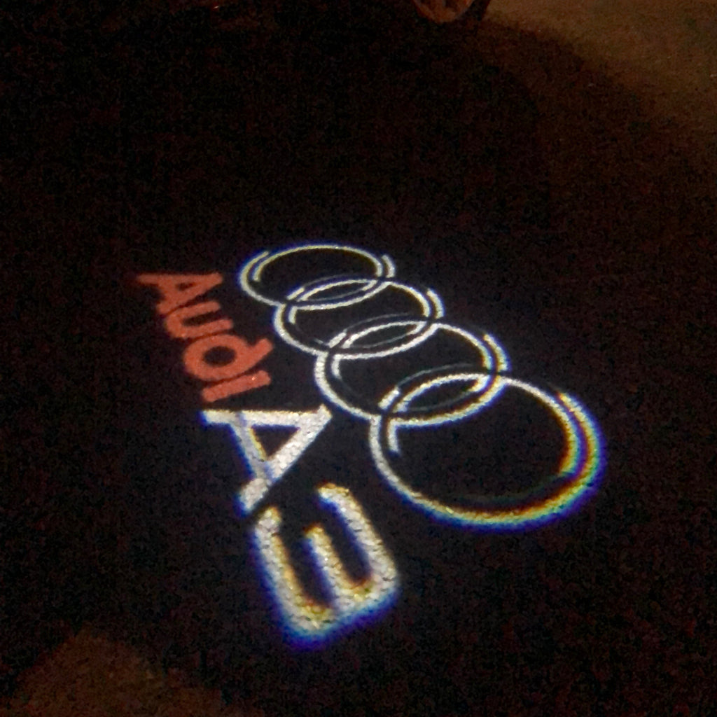 AUDI LOGO PROJECTOT LIGHTS Nr.41 (quantità 1 = 2 Logo Films /2 luci porta)