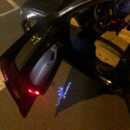 AUDI QUATTRO GECKO  LOGO PROJECTOT LIGHTS Nr.68  (quantity 1 = 2 Logo Films /2 door lights）