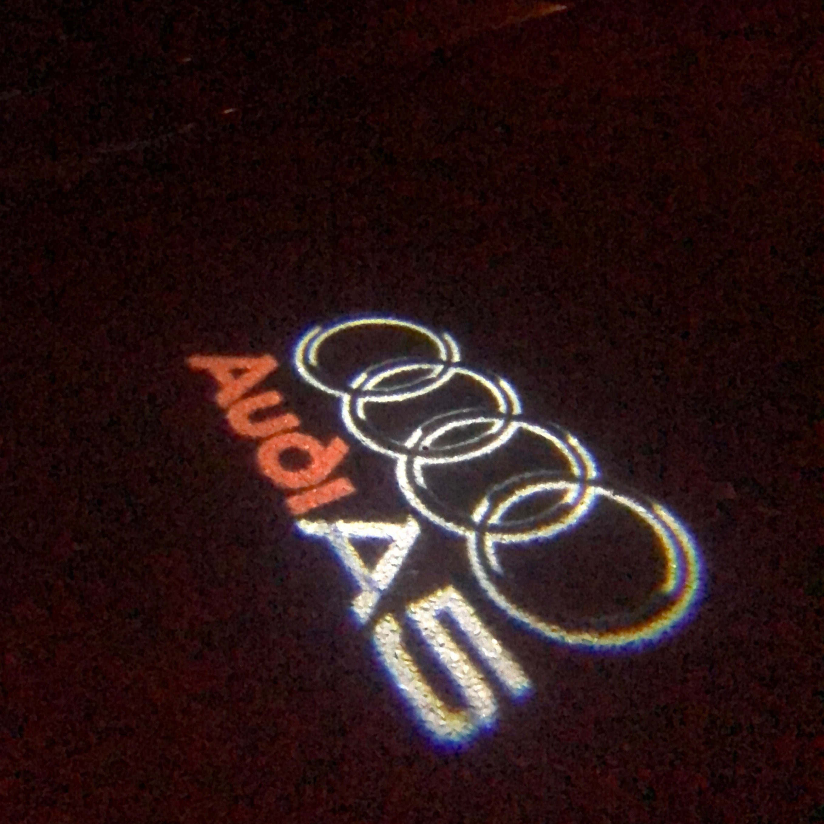 AUDI LOGO PROJECTOT LIGHTS Nr.43 (quantità 1 = 2 Logo Films /2 luci porta)