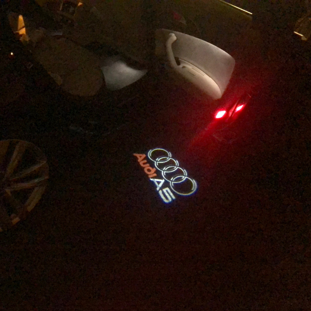 AUDI LOGO PROJECTOT LIGHTS Nr.43 (quantità 1 = 2 Logo Films /2 luci porta)