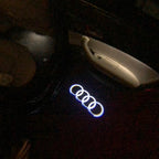 AUDI LOGO PROJECTOT LIGHTS Nr.04 (Menge 1 = 2 Logo Films / 2 Türlichter）