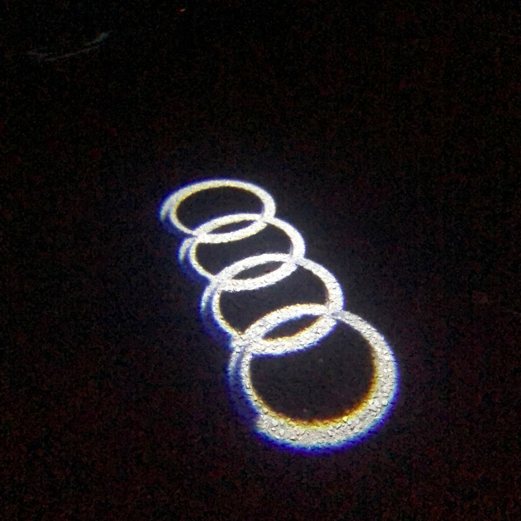 AUDI LOGO PROJECTOT LIGHTS Nr.04 (Menge 1 = 2 Logo Films / 2 Türlichter）