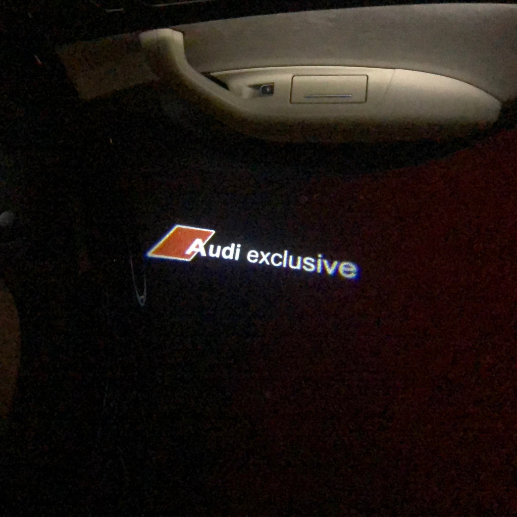 LAMPES DE PROJECTEUR AUDI LOGO Nr.70 (quantité 1 = 2 Films Logo / 2 lumières de porte)