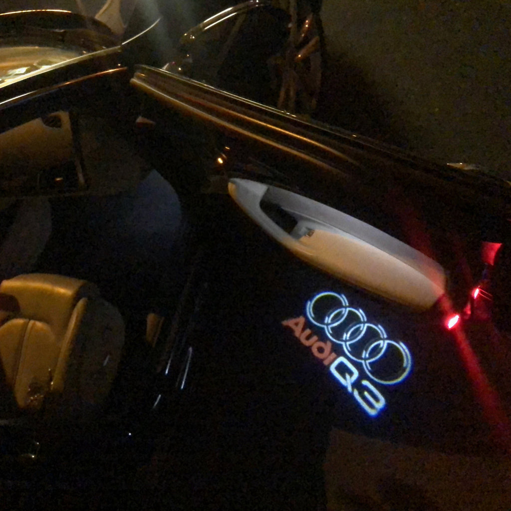 AUDI LOGO PROJECTOT LIGHTS Nr.47 (quantità 1 = 2 Logo Films /2 luci porta)
