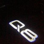 AUDI LOGO PROJECTOT LIGHTS Nr.102 (Menge 1 = 2 Logofolien /2 Türleuchten)