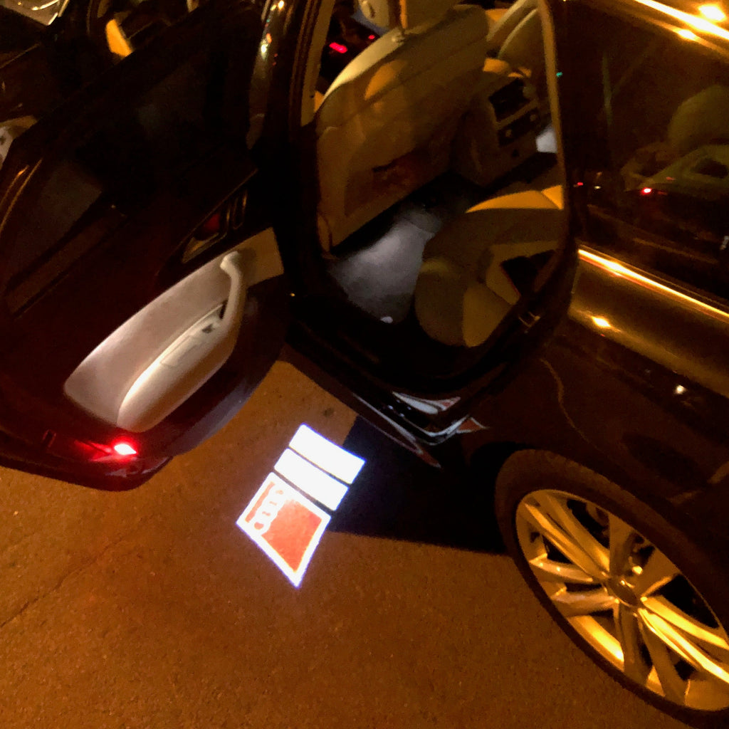 AUDI LOGO PROJECTOT LIGHTS Nr.103 (quantité 1 = 2 Logo Films /2 feux de porte)