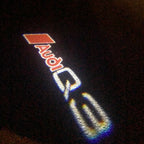 AUDI LOGO PROJECTOT LIGHTS Nr.90 (Menge 1 = 2 Logofolien /2 Türleuchten)