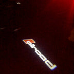 AUDI allroad LOGO PROJEKTORLEUCHTEN Nr.03 (Anzahl 1 = 2 Logo Folien / 2 Türleuchten)