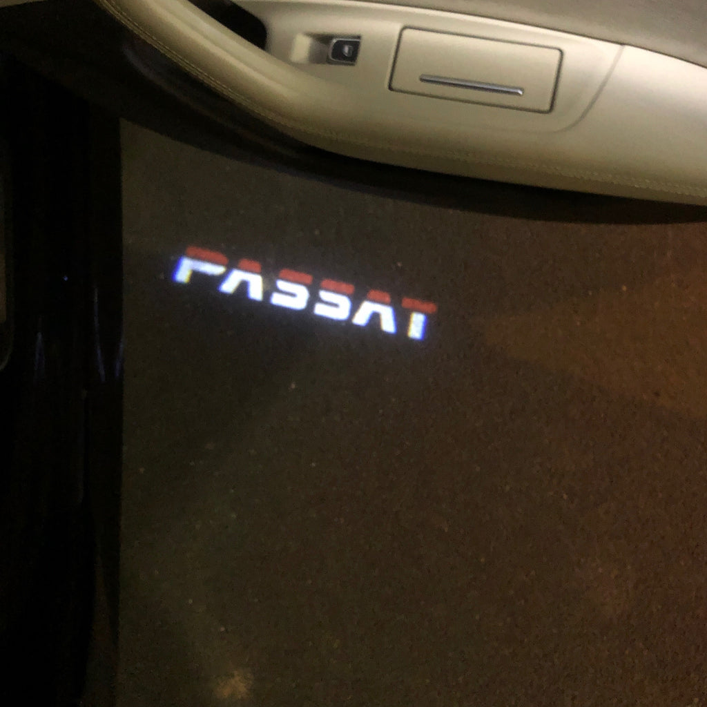 Volkswagen Door lights PASSAT Logo No. 94 (quantité 1 = 2 Logo Films /2 par lumières)