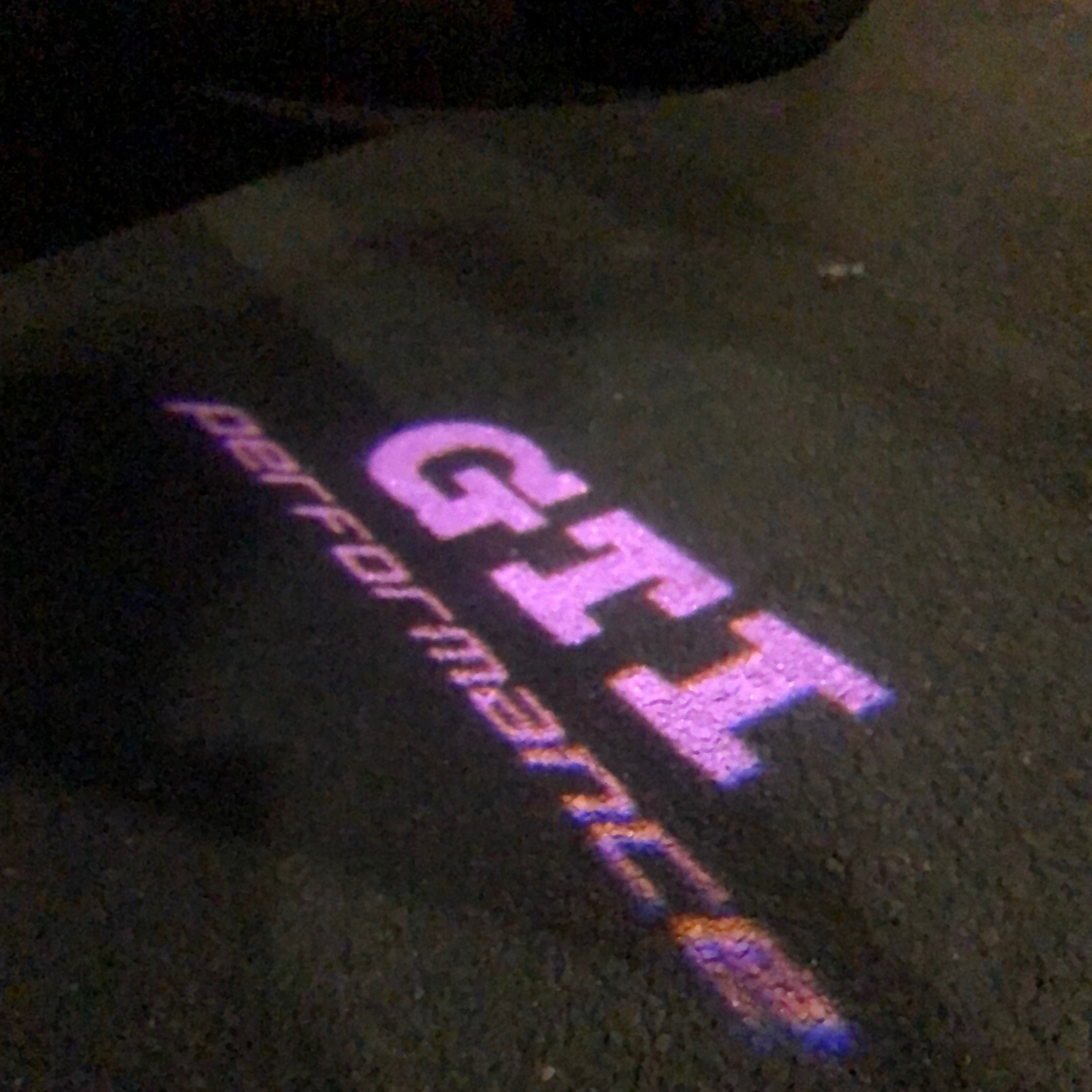 GTI PERFORMANCE Logo DOOR LIGHTS Nr. 18 (cantidad 1 = 2 película logo / 2 luces de puerta)