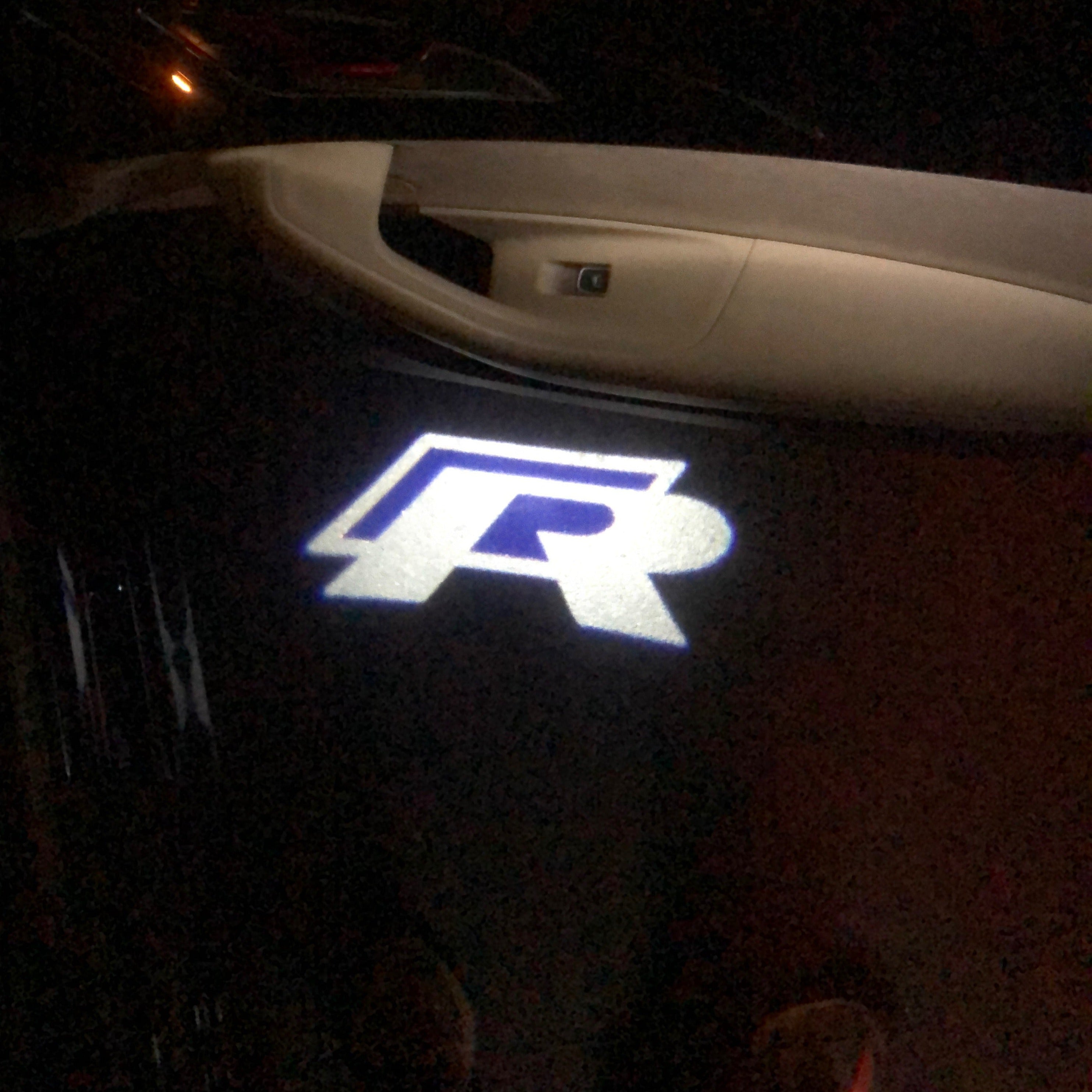Volkswagen door LAMP R Line logo No. 51 (Number 1 = 2 logotipos Film / 2 door LAMP)
