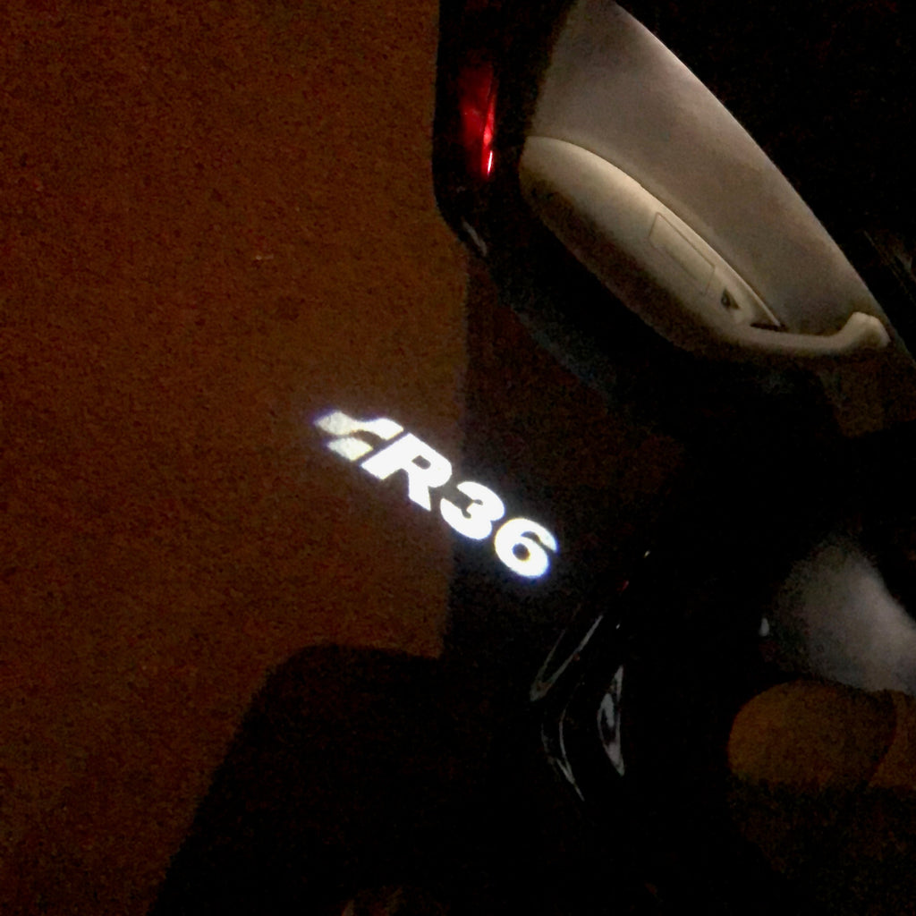 Volkswagen luces de puerta R36 Logo Nr.23 (cantidad 1 = 2 películas con logo / 2 luces de puerta）