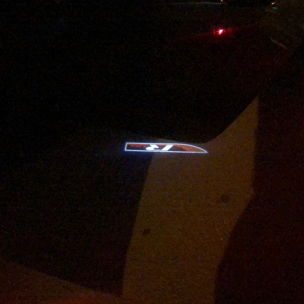 Volkswagen Door lights R LINE Logo Nr. 79 (quantità 1 = 2 Logo Films /2 luci porta)