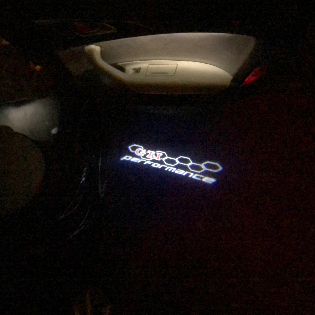Volkswagen Door lumières GTI performance Logo Nr. 20 (quantité 1 = 2 Logo Films /2 feux de porte)