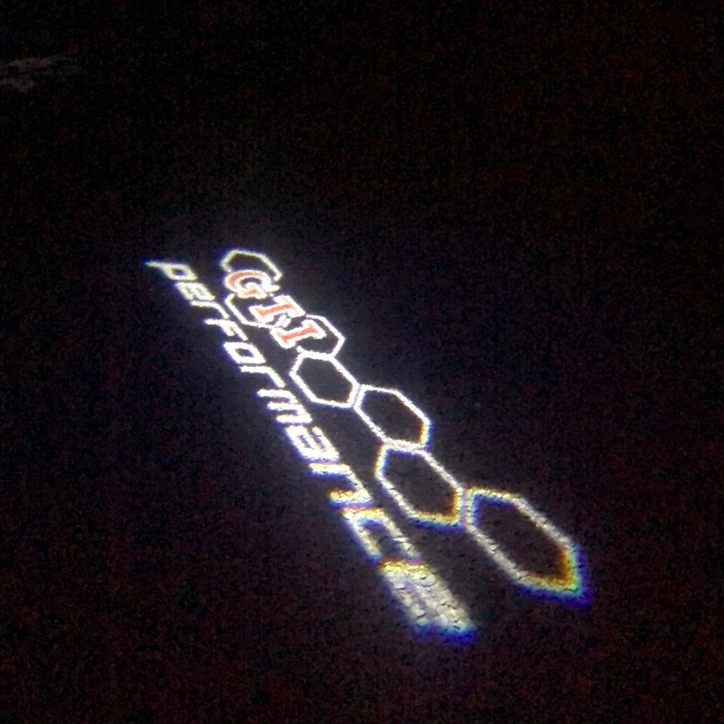 Volkswagen Door lumières GTI performance Logo Nr. 20 (quantité 1 = 2 Logo Films /2 feux de porte)