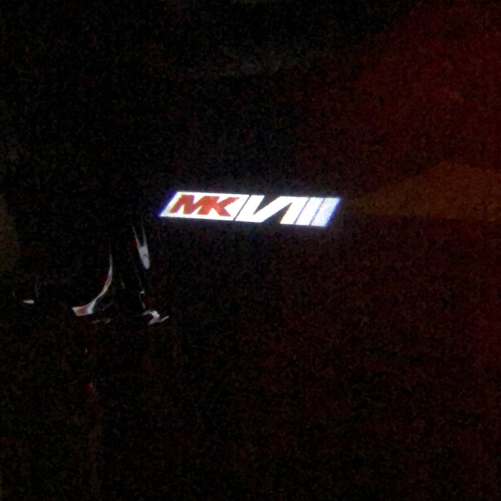 Volkswagen Luci porta MK8 Logo Nr. 105 (quantità 1 = 2 Pellicole per logo / 2 luci porta）