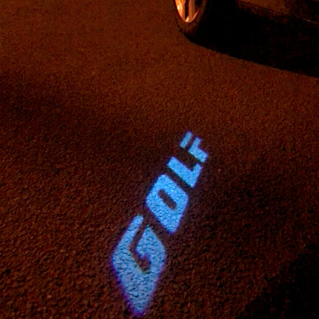 Volkswagen Door lumières GOLF Logo Nr. 49 (quantité 1 = 2 Logo Films /2 feux de porte)