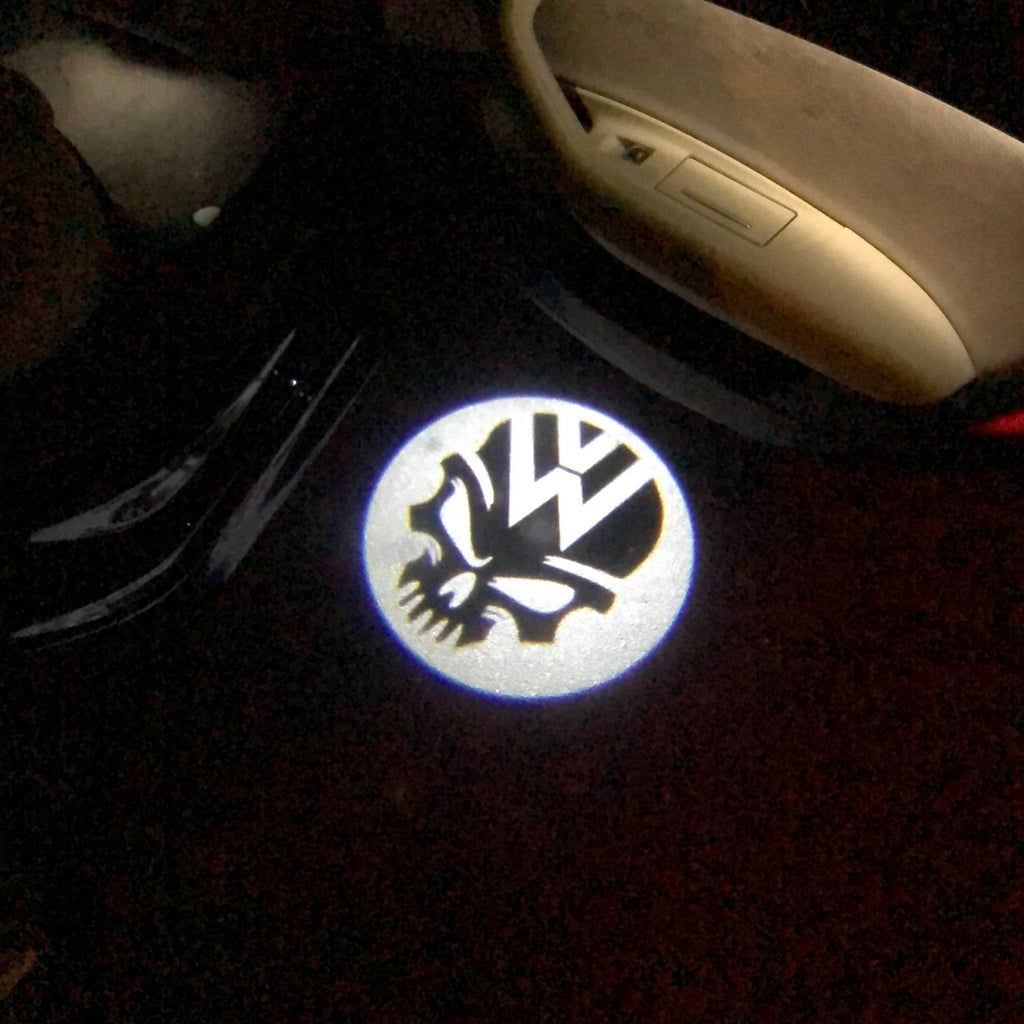 Volkswagen Türleuchten Logo Nr. 14 (Menge 1 = 2 Logofolien /2 Türleuchten)
