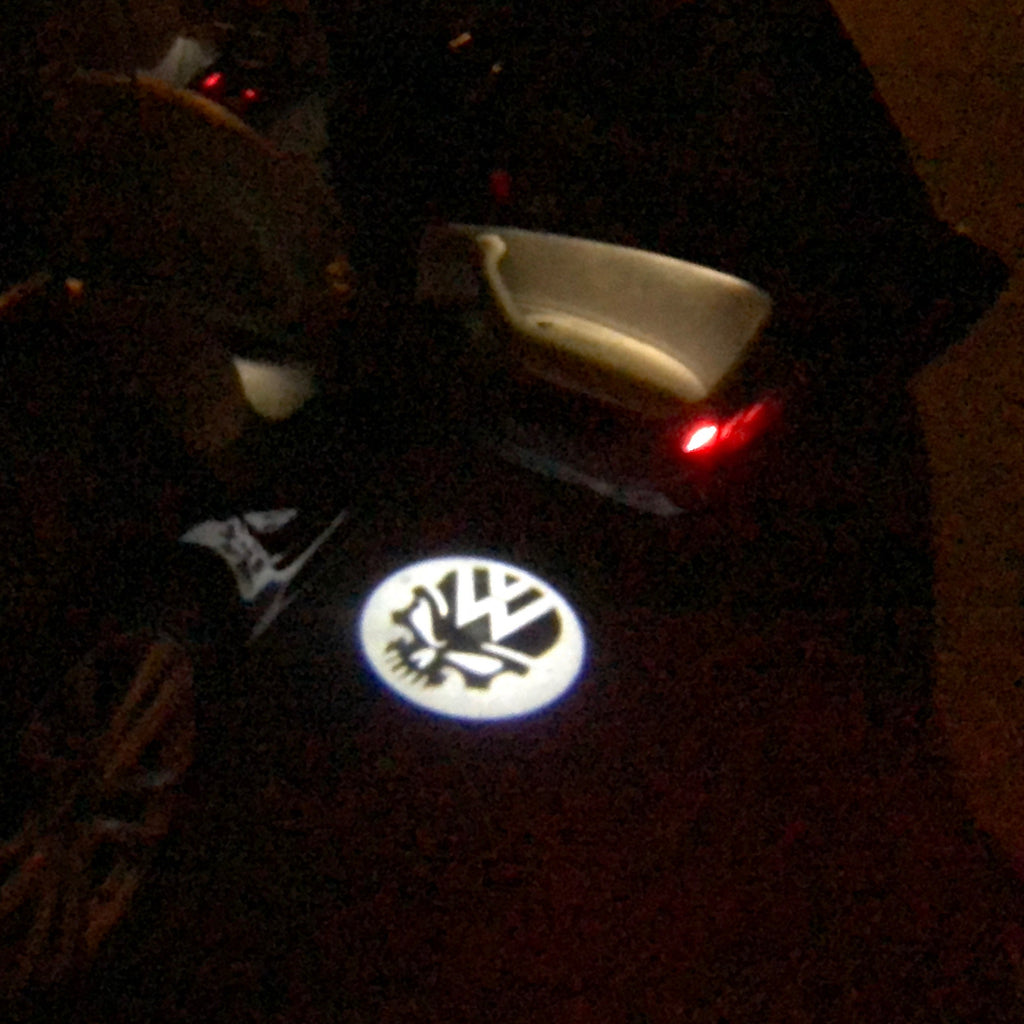 Volkswagen Türleuchten Logo Nr. 14 (Menge 1 = 2 Logofolien /2 Türleuchten)