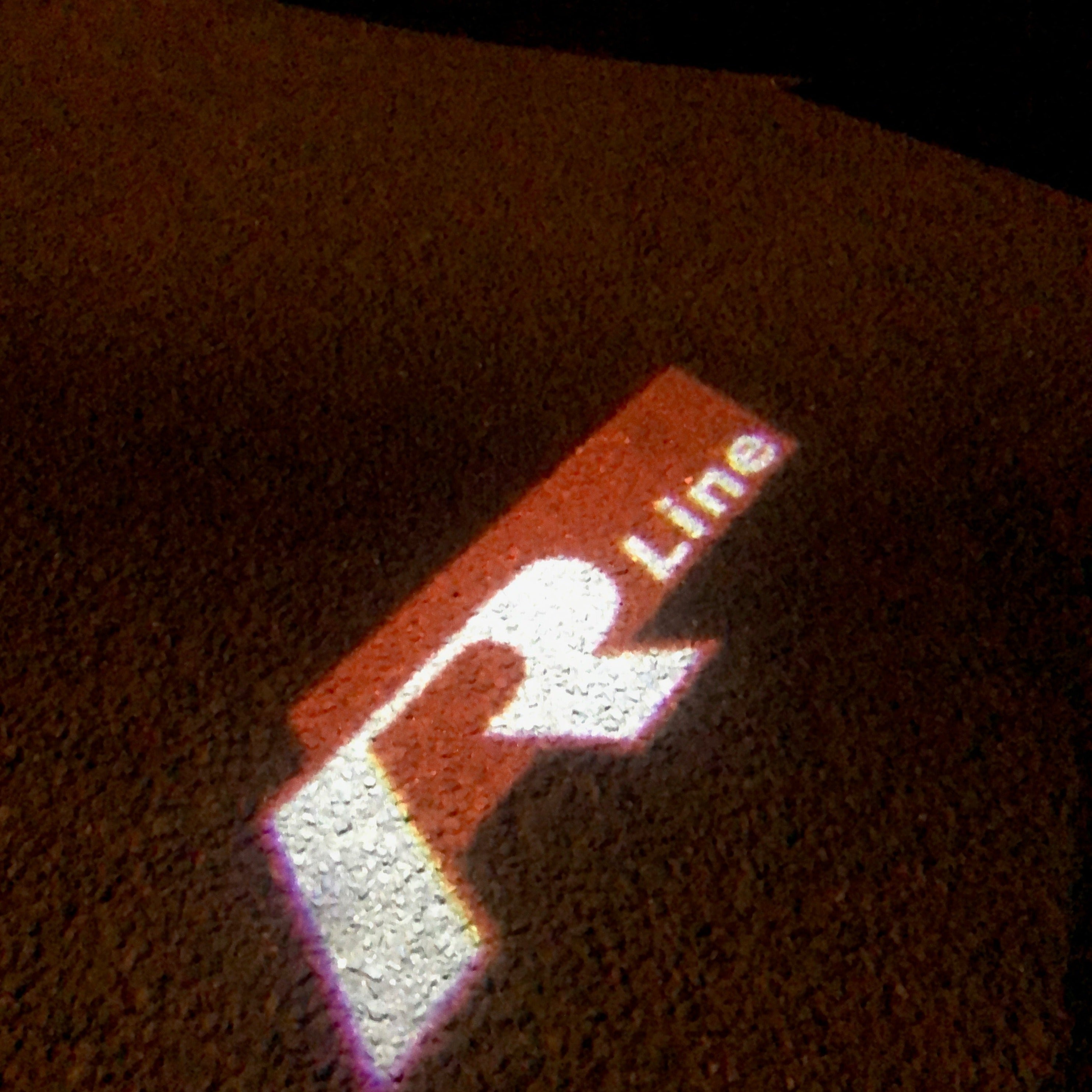Volkswagen Door luces R LINE Logo Nr. 50 (cantidad 1 = 2 Logo Films /2 luces de puerta)