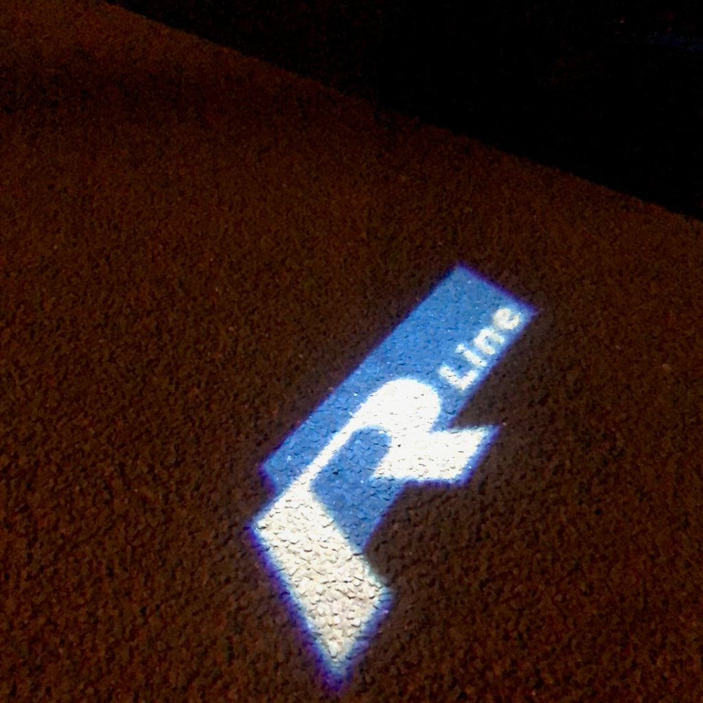 Volkswagen Porta luci R LINE Logo Nr. 53 (quantità 1 = 2 Logo Film /2 luci)