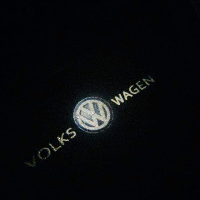 Volkswagen Luces de puerta Logo Nr. 05 (cantidad 1 = 2 películas con logo / 2 luces de puerta)
