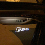 AUDI LOGO PROJECTOT LIGHTS Nr.122 (Menge 1 = 2 Logofolien /2 Türleuchten)
