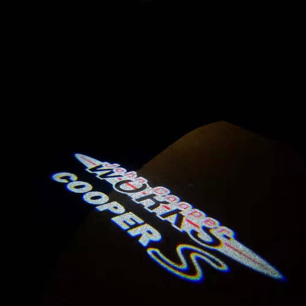LUCI PROIETTORI LOGO COOPER S Nr.75 (quantità 1 = 2 Logo Film / 2 luci porta)