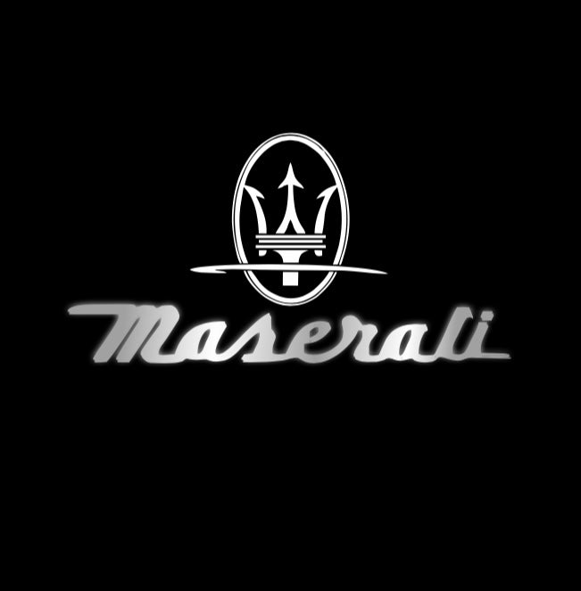LUCES Maserati LOGO PROJECROTR Nr.01 (cantidad 1 = 1 juegos / 2 luces de puerta)