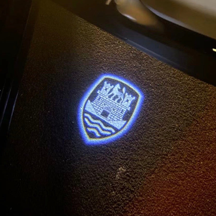 Volkswagen Door lights Logo Nr. 162 (cantidad 1 = 2 películas con logotipo / 2 luces de puerta)