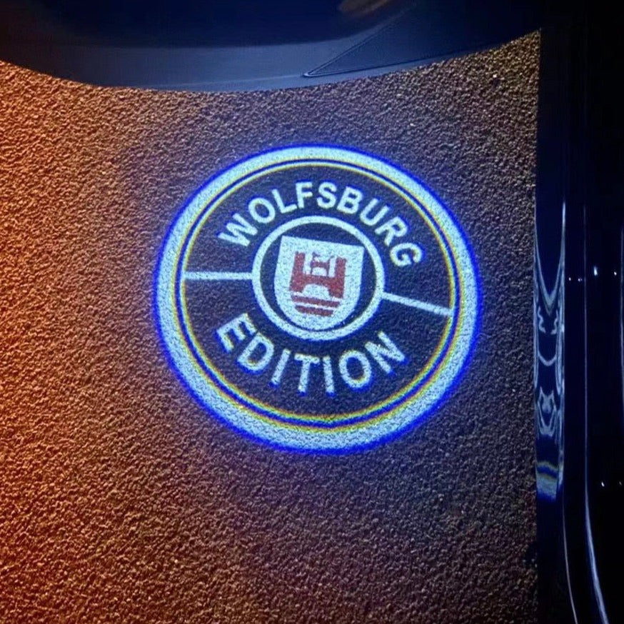Volkswagen Door lights Logo Nr. 162 (cantidad 1 = 2 películas con logotipo / 2 luces de puerta)