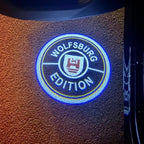 Volkswagen Door lights Logo Nr. 162 (cantidad 1 = 2 películas con logotipo / 2 luces de puerta)