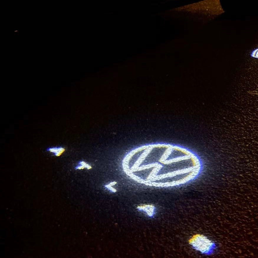 Feux de porte Volkswagen Logo Nr. 162 (quantité 1 = 2 film de logo / 2 lumières de porte)