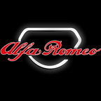 Alfa Romeo LOGO PROJECTOR LIGHTS Nr.18 (quantité 1 = 2 Logo Film / 2 portes lumières)
