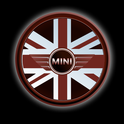 MINI LOGO PROJECTOR LIGHTS Nr.03 (Menge 1 = 2 Logo Film / 2 Türlichter)