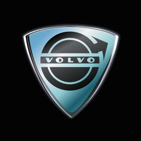 LUCES DE PROYECTOR DEL LOGOTIPO Volvo Nr.07 (cantidad 1 = 2 Película de logotipo / 2 luces de puerta)